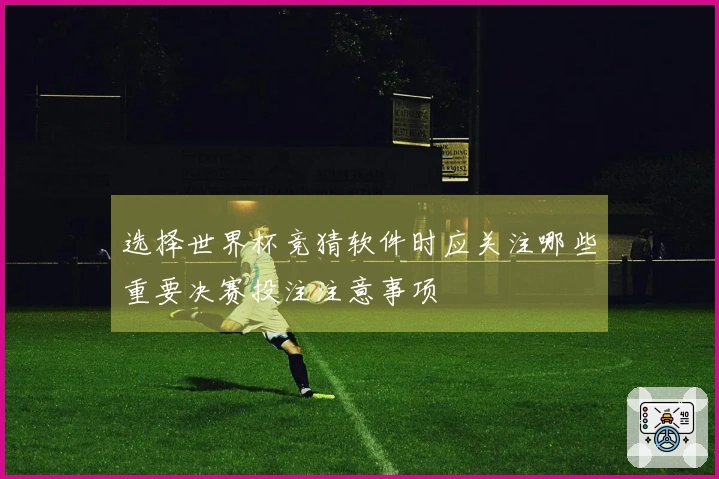 选择世界杯竞猜软件时应关注哪些重要决赛投注注意事项